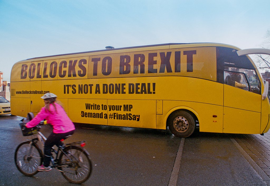 Bollock To Brexit Bus in Norwich, Norfolk, UK