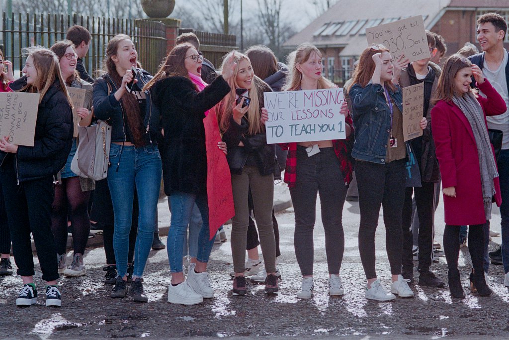 King Edward VII Academy Extinction Rebellion Protest