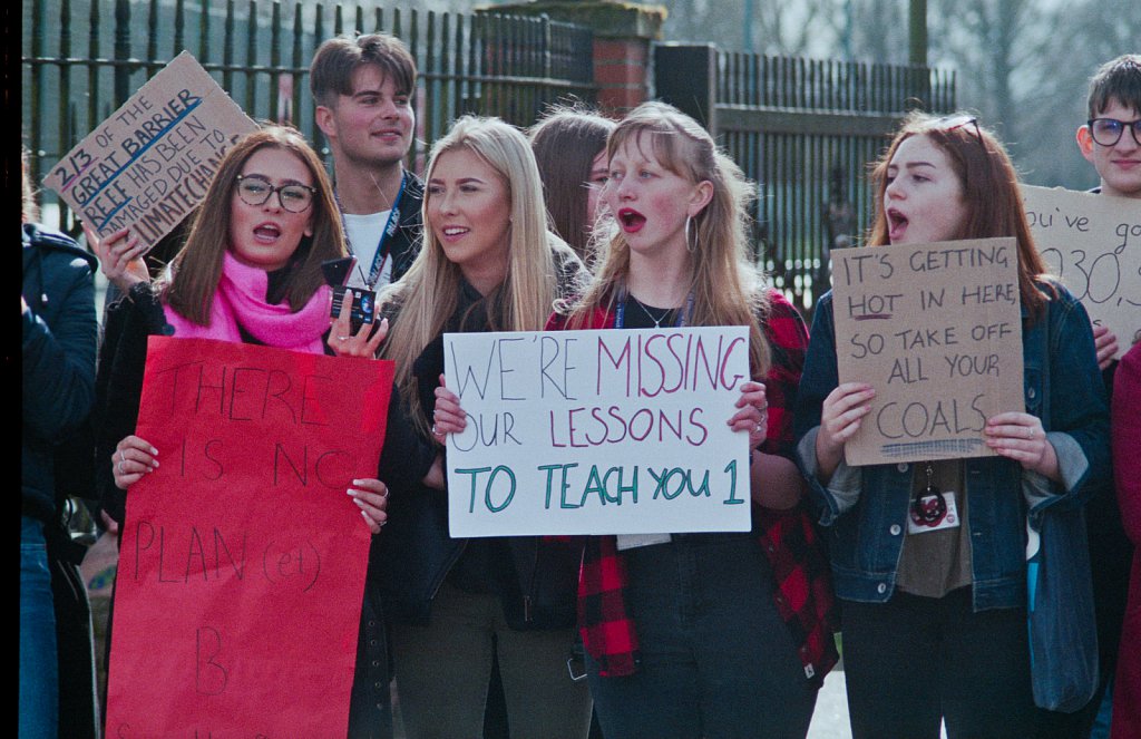 King Edward VII Academy Extinction Rebellion Protest