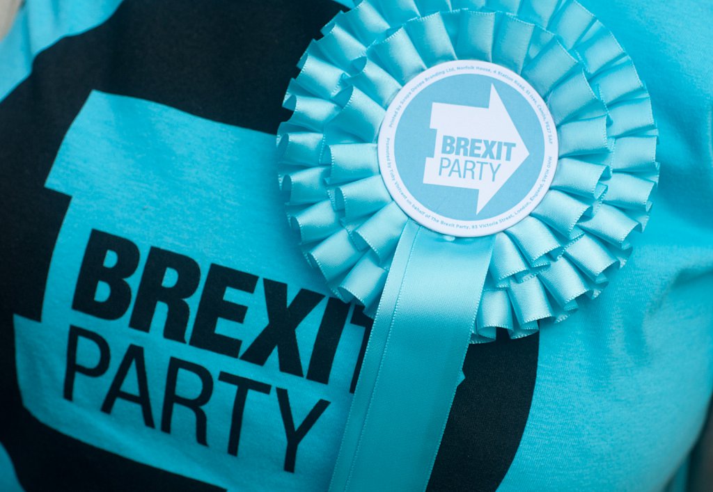 Campaigning in Peterborough with Mike Greene of the Brexit Party