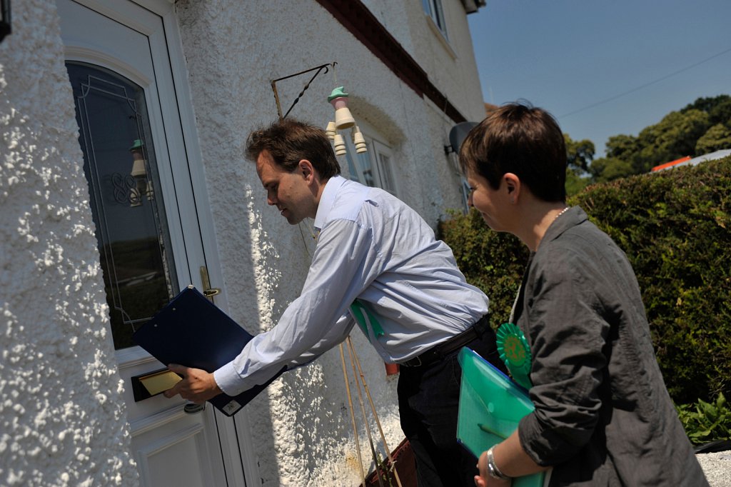 The Green Party campaigning in Norwich