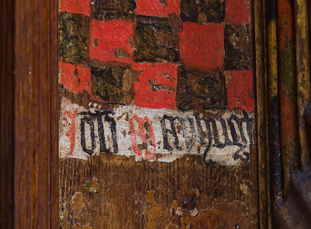 The rood screens at St Nicholas's church, Bedfield, Suffolk.