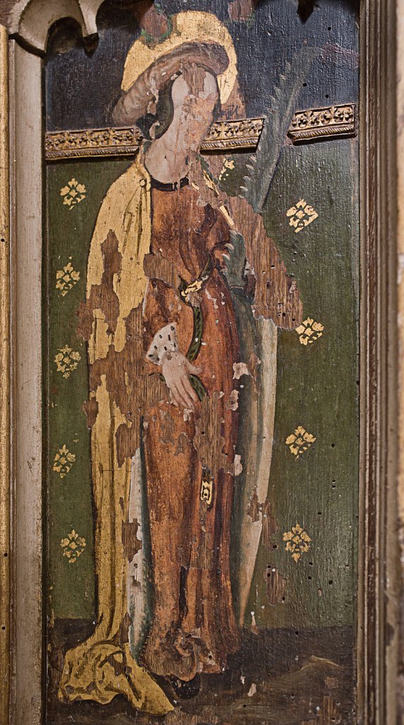  The rood screens and detail at All Saints Church, Marsham,Norfolk.