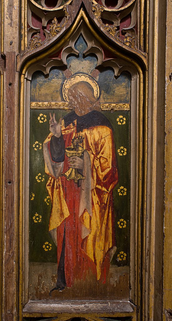  The rood screens and detail at All Saints Church, Marsham,Norfolk.