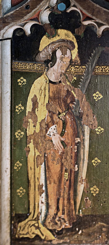  The rood screens and detail at All Saints Church, Marsham,Norfolk.