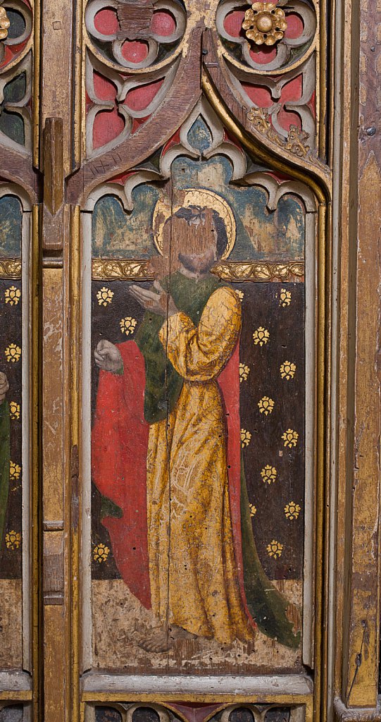  The rood screens and detail at All Saints Church, Marsham,Norfolk.