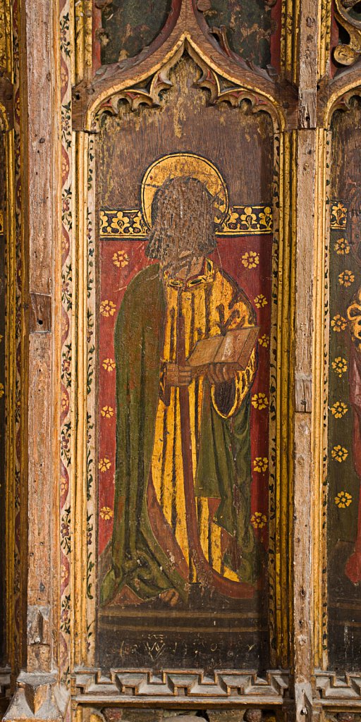  The rood screen and detail at St Botolphs Church, Trunch,Norfolk,UK