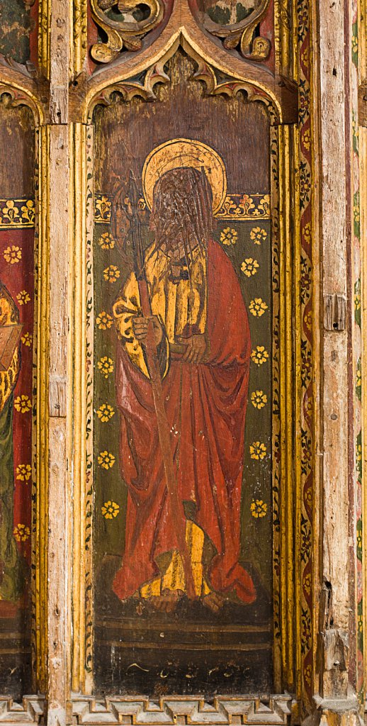  The rood screen and detail at St Botolphs Church, Trunch,Norfolk,UK