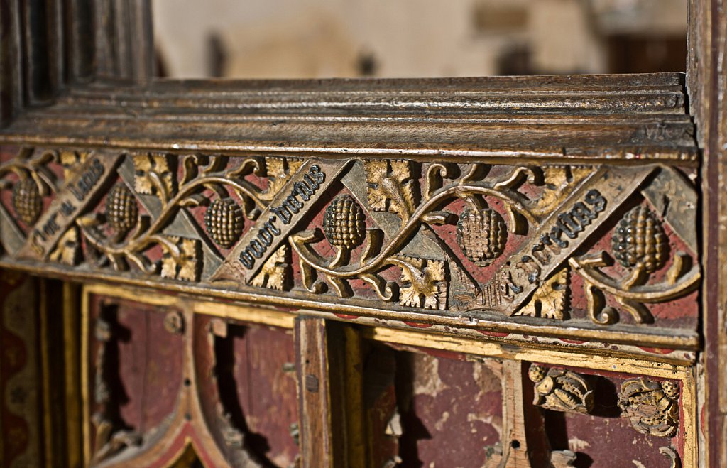  The rood screen and detail at St Botolphs Church, Trunch,Norfolk,UK