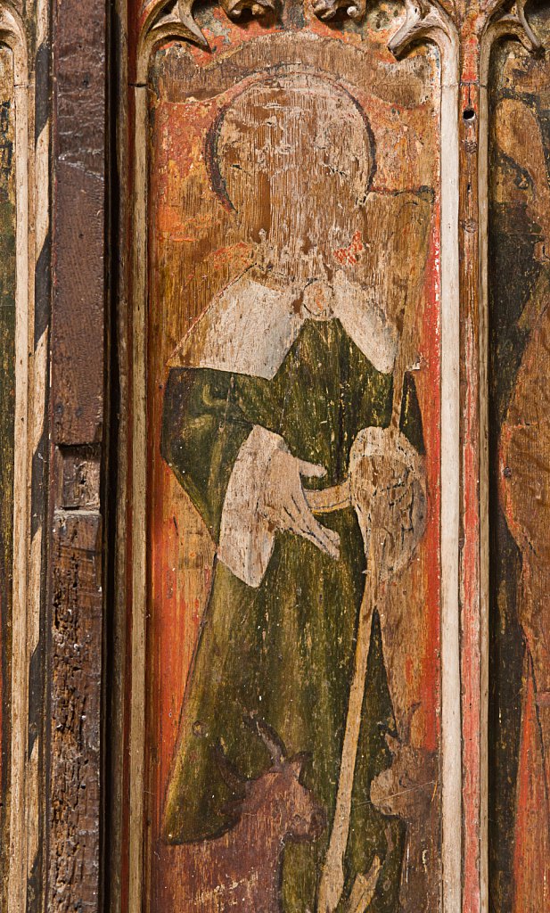 The rood screen and detail at the Church of Saint Peter & Saint Paul Barnham Broom, Norfolk,UK.