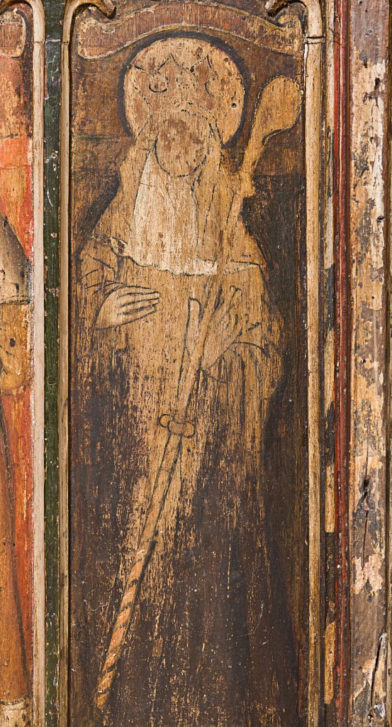 The rood screen and detail at the Church of Saint Peter & Saint Paul Barnham Broom, Norfolk,UK.