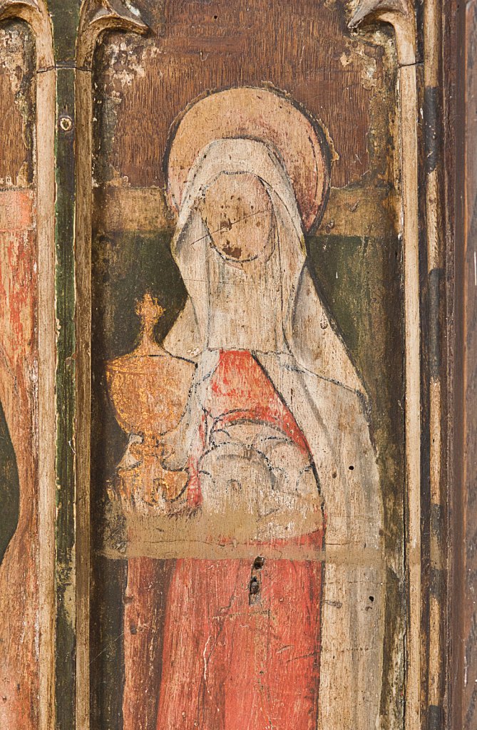 The rood screen and detail at the Church of Saint Peter & Saint Paul Barnham Broom, Norfolk,UK.