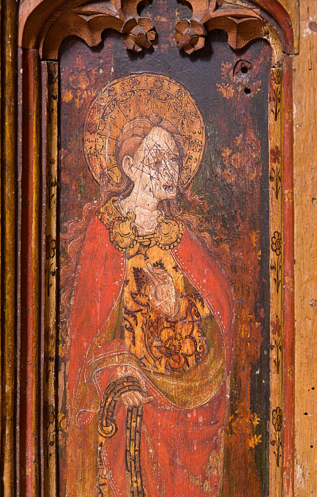  The rood screens at St Mary's Church, North Elmham, Norfolk,UK