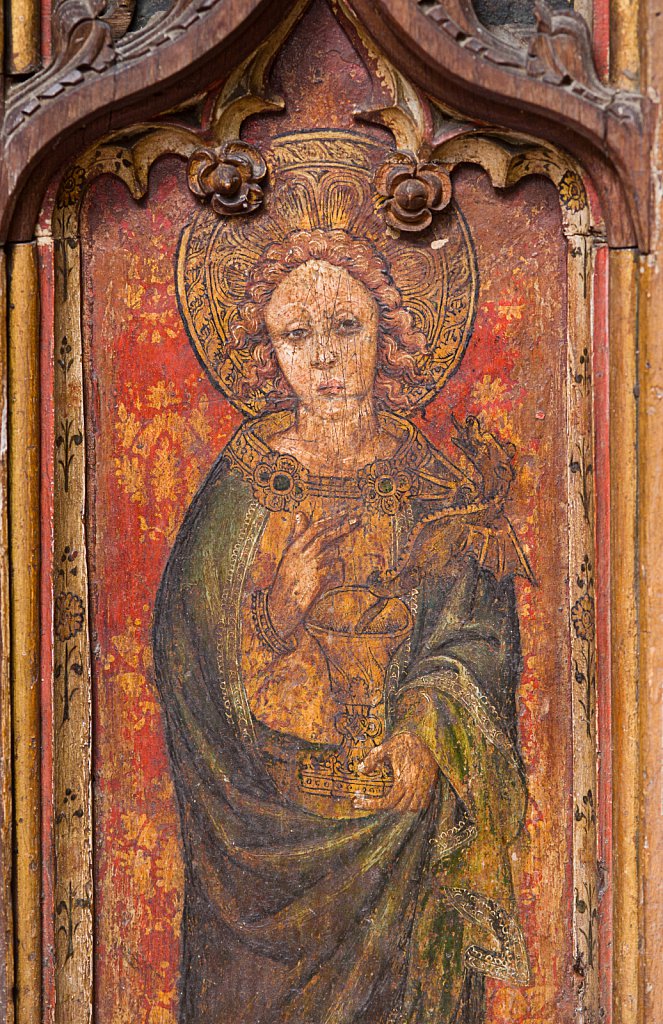  The rood screens at St Mary's Church, North Elmham, Norfolk,UK