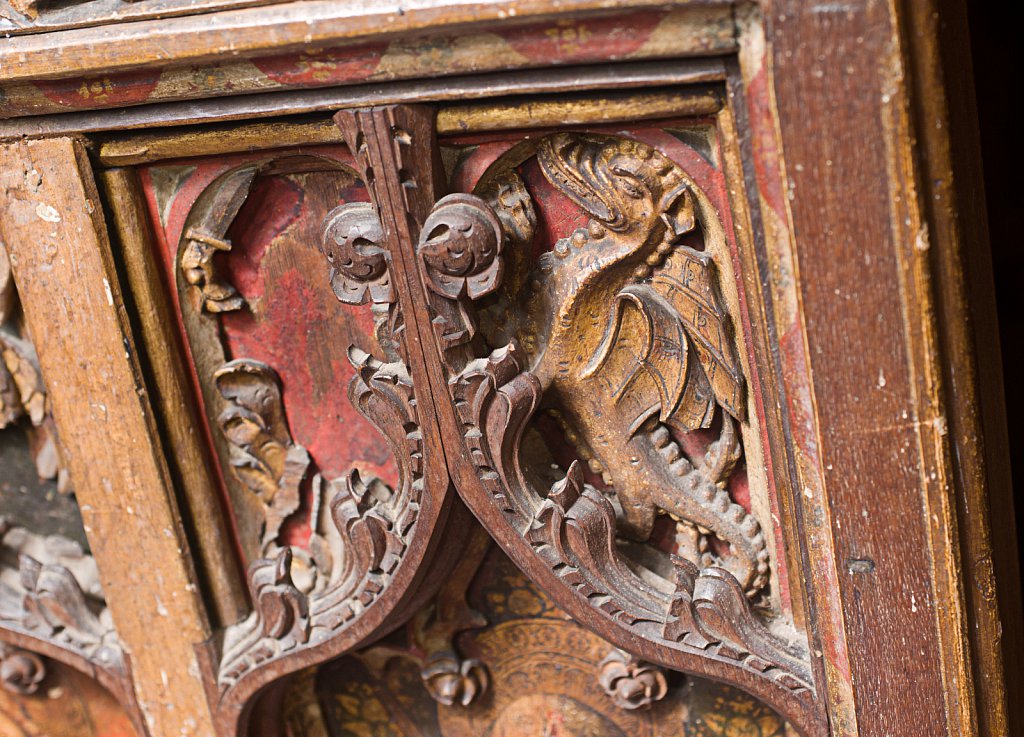  The rood screens at St Mary's Church, North Elmham, Norfolk,UK