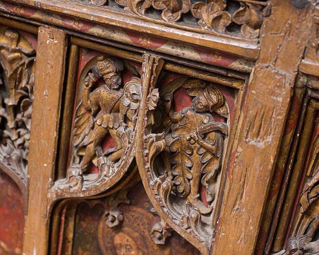  The rood screens at St Mary's Church, North Elmham, Norfolk,UK