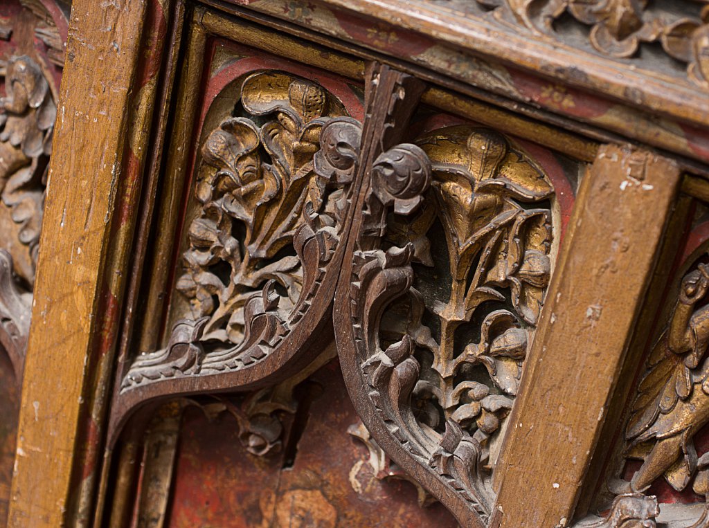  The rood screens at St Mary's Church, North Elmham, Norfolk,UK