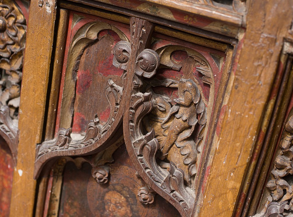  The rood screens at St Mary's Church, North Elmham, Norfolk,UK