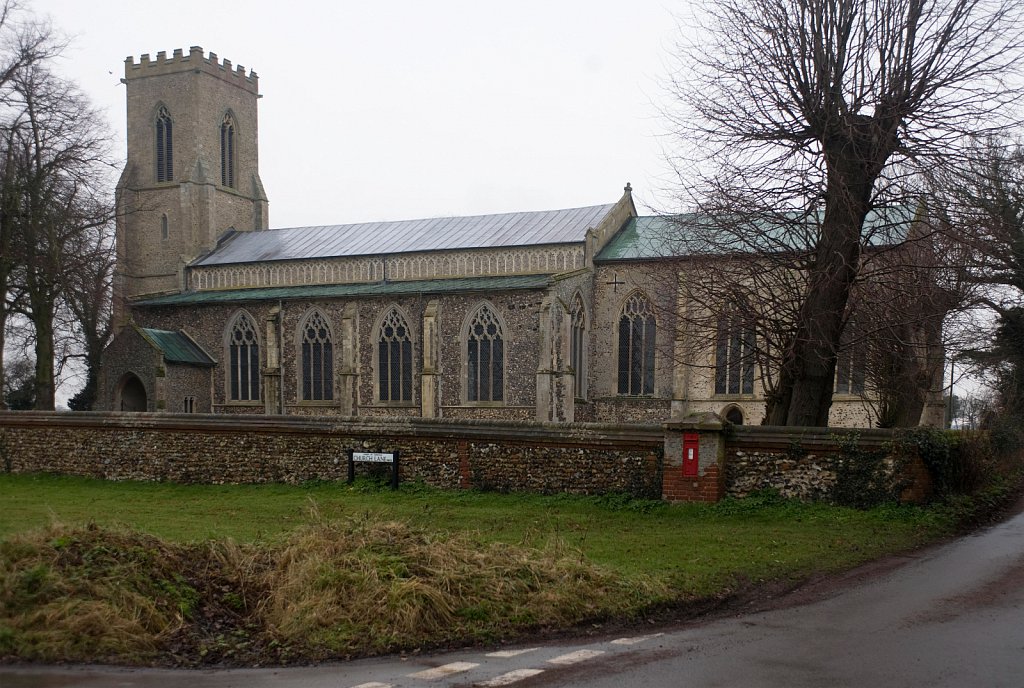 The Rood screen at Saint Mary the Virgin, Tunstead,UK